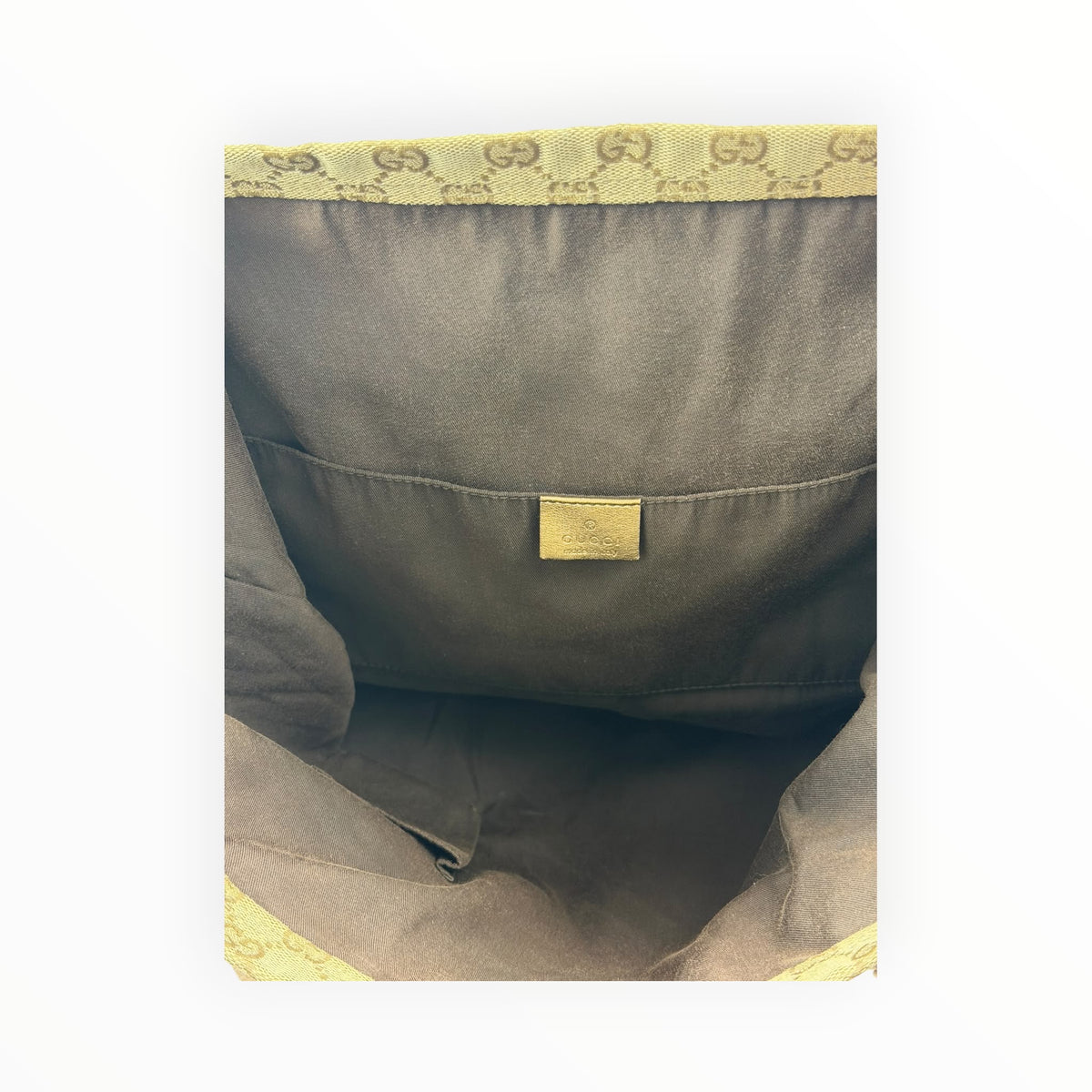 Gucci GG Monogram Web Handle Vertical Tote Bag