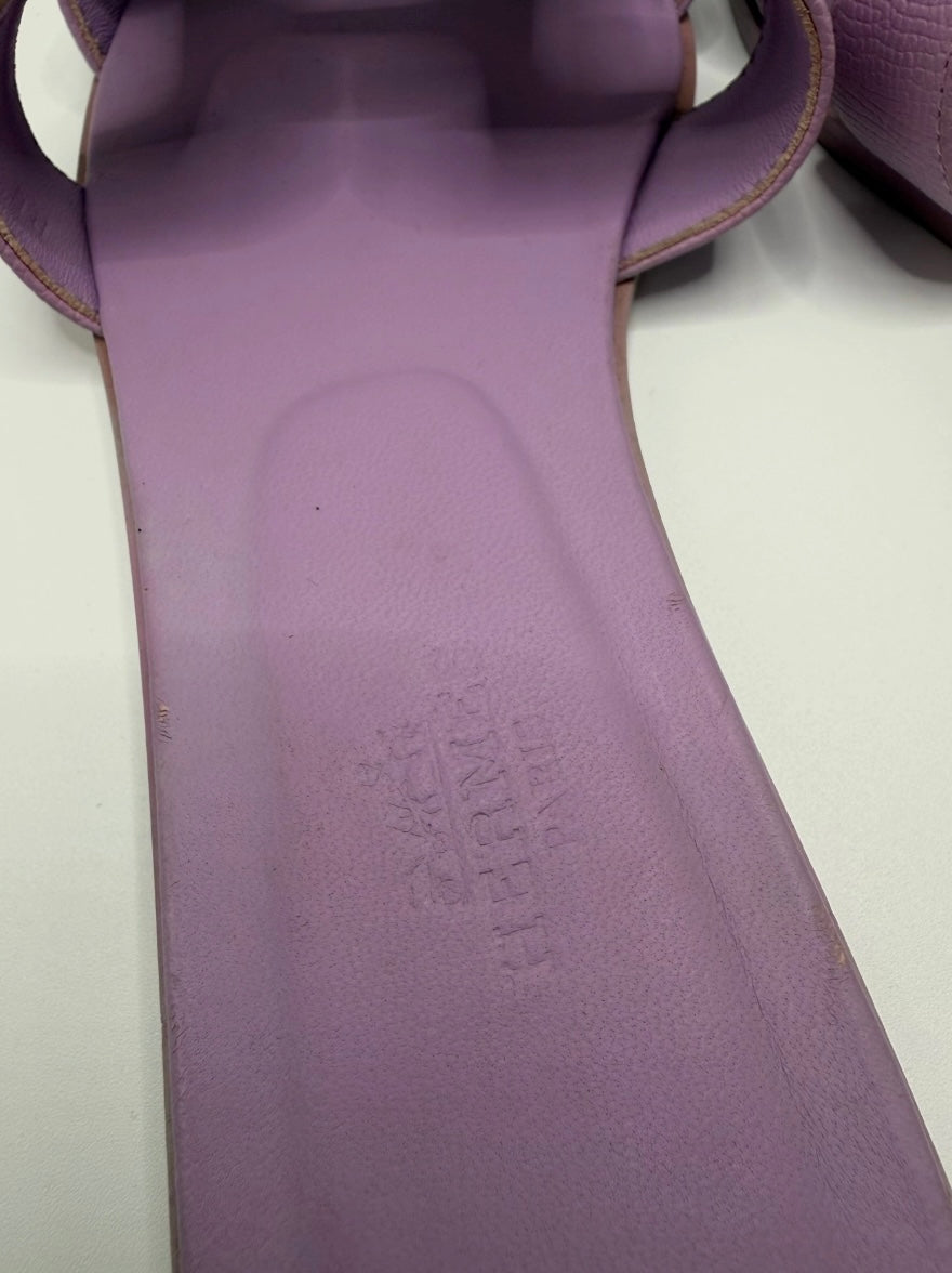 Hermès Epsom Leather Oran Sandals