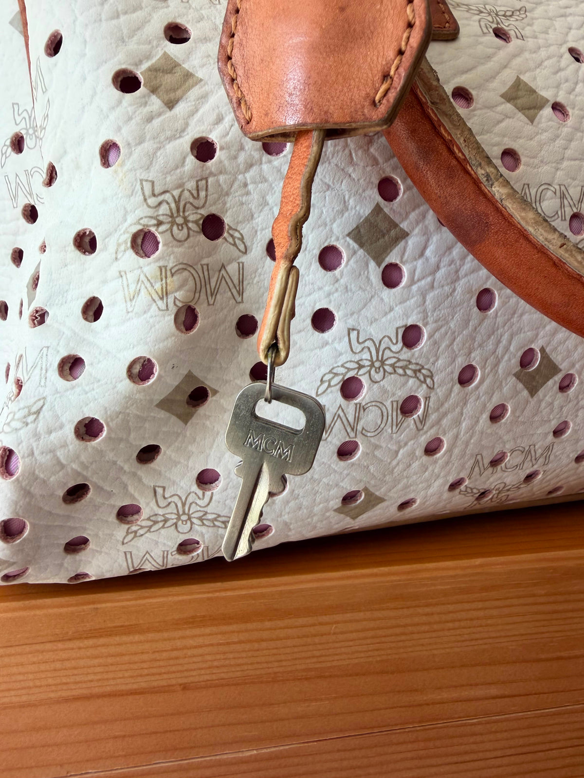 MCM Boston Bag Leder Bowlingtasche