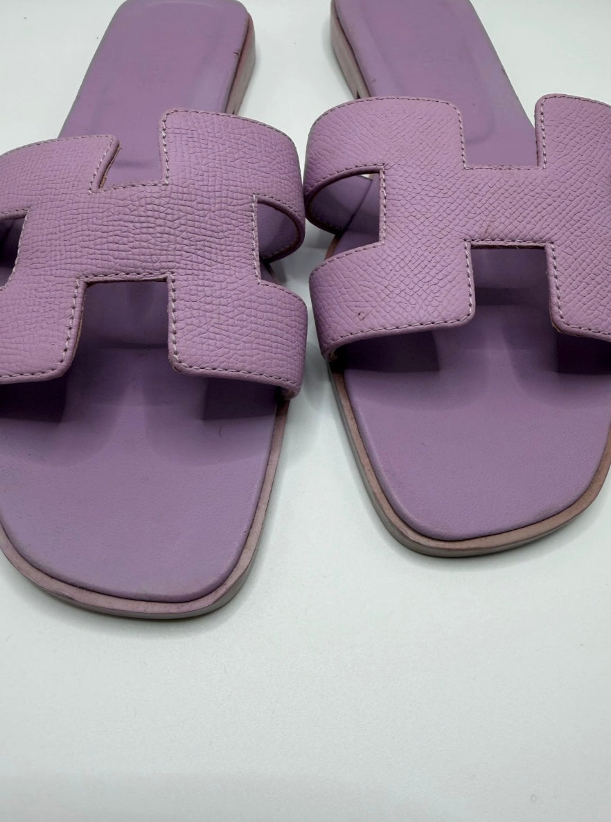Hermès Epsom Leather Oran Sandals