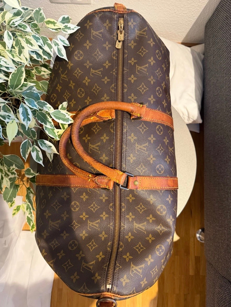 Louis Vuitton Monogram Canvas Keepall 55 Travel Bag