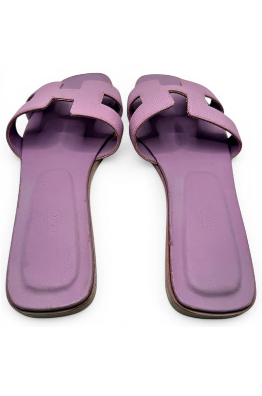 Hermès Epsom Leather Oran Sandals