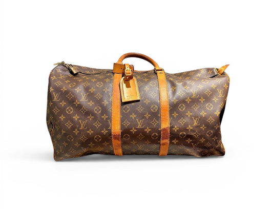Louis Vuitton Monogram Canvas Keepall 55 Travel Bag