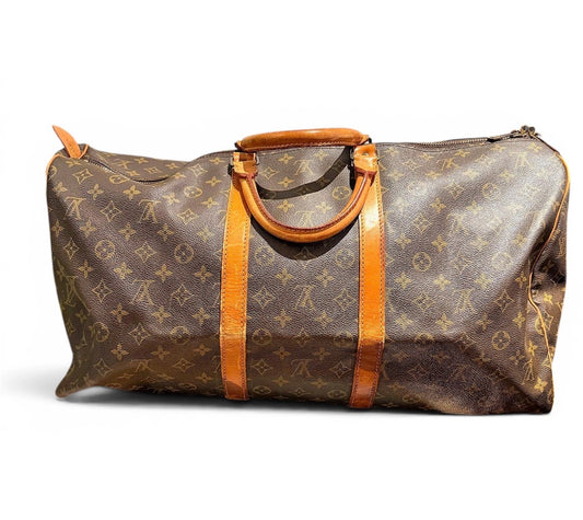 Louis Vuitton Monogram Canvas Keepall 55 Travel Bag