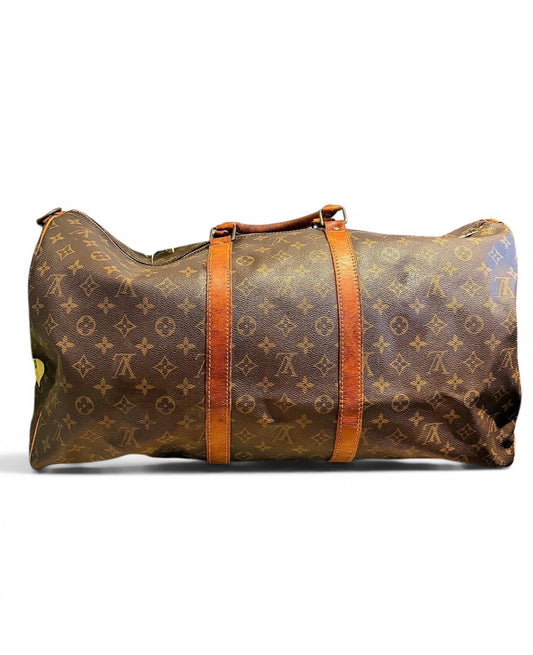 Louis Vuitton Monogram Canvas Keepall 55 Travel Bag