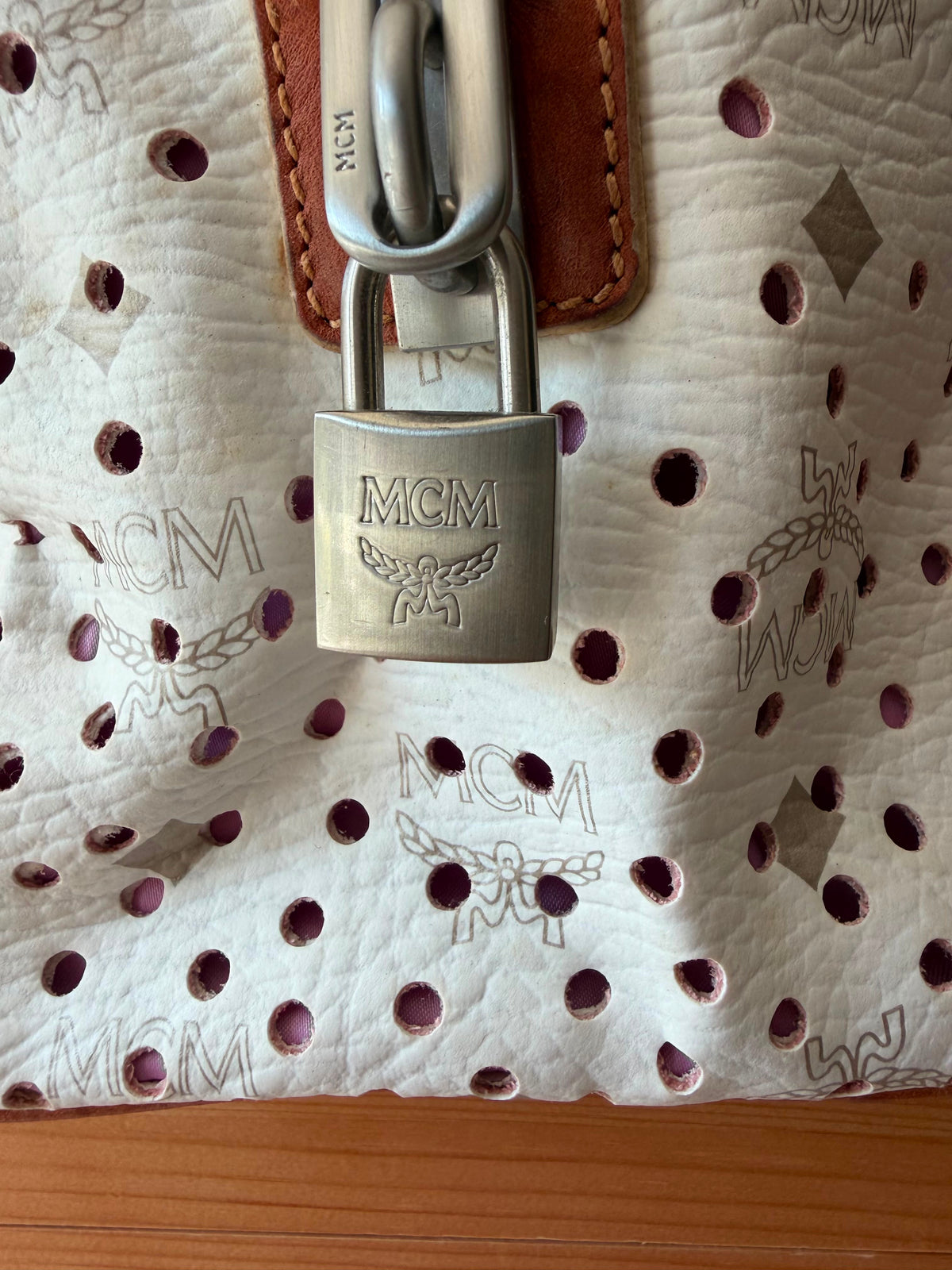 MCM Boston Bag Leder Bowlingtasche