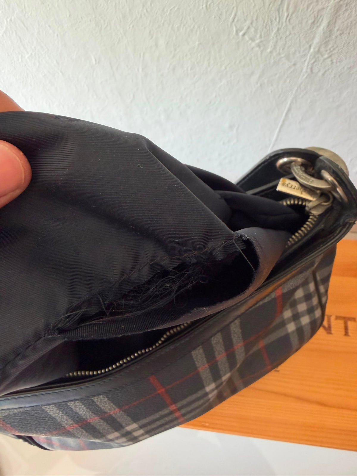 Burberry Leder Handtasche