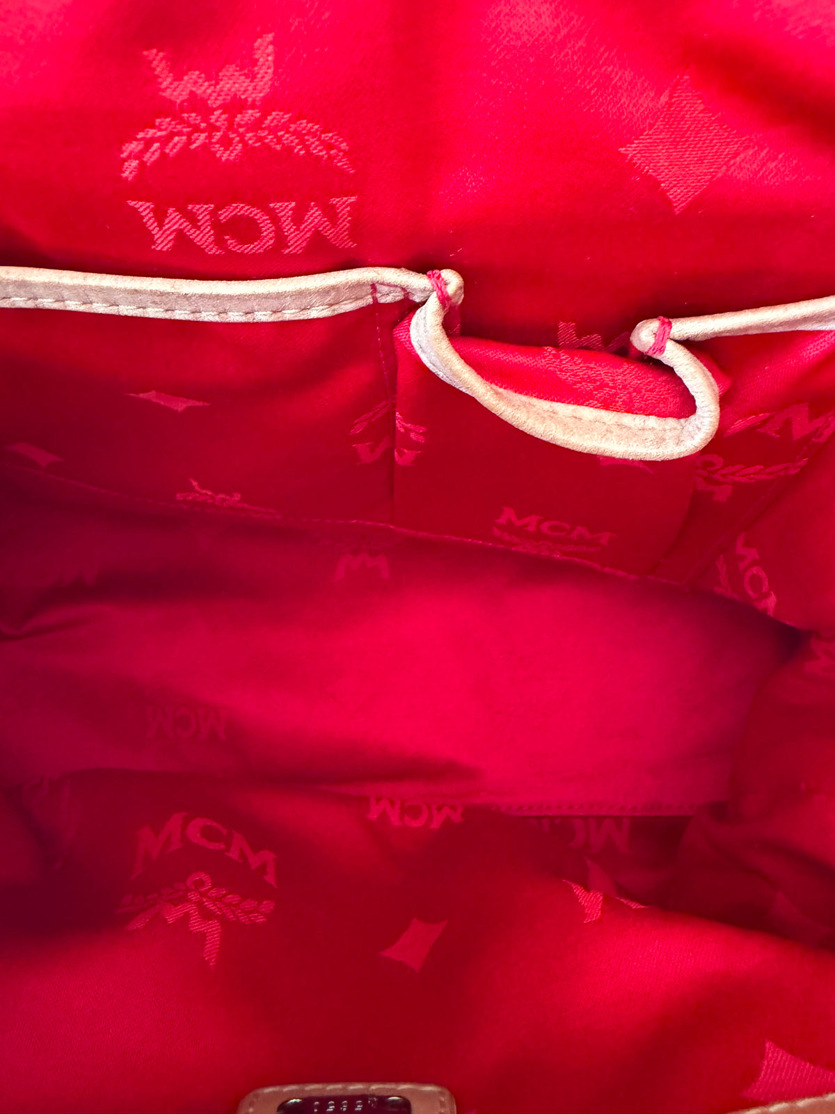 MCM Boston Bag Leder Bowlingtasche