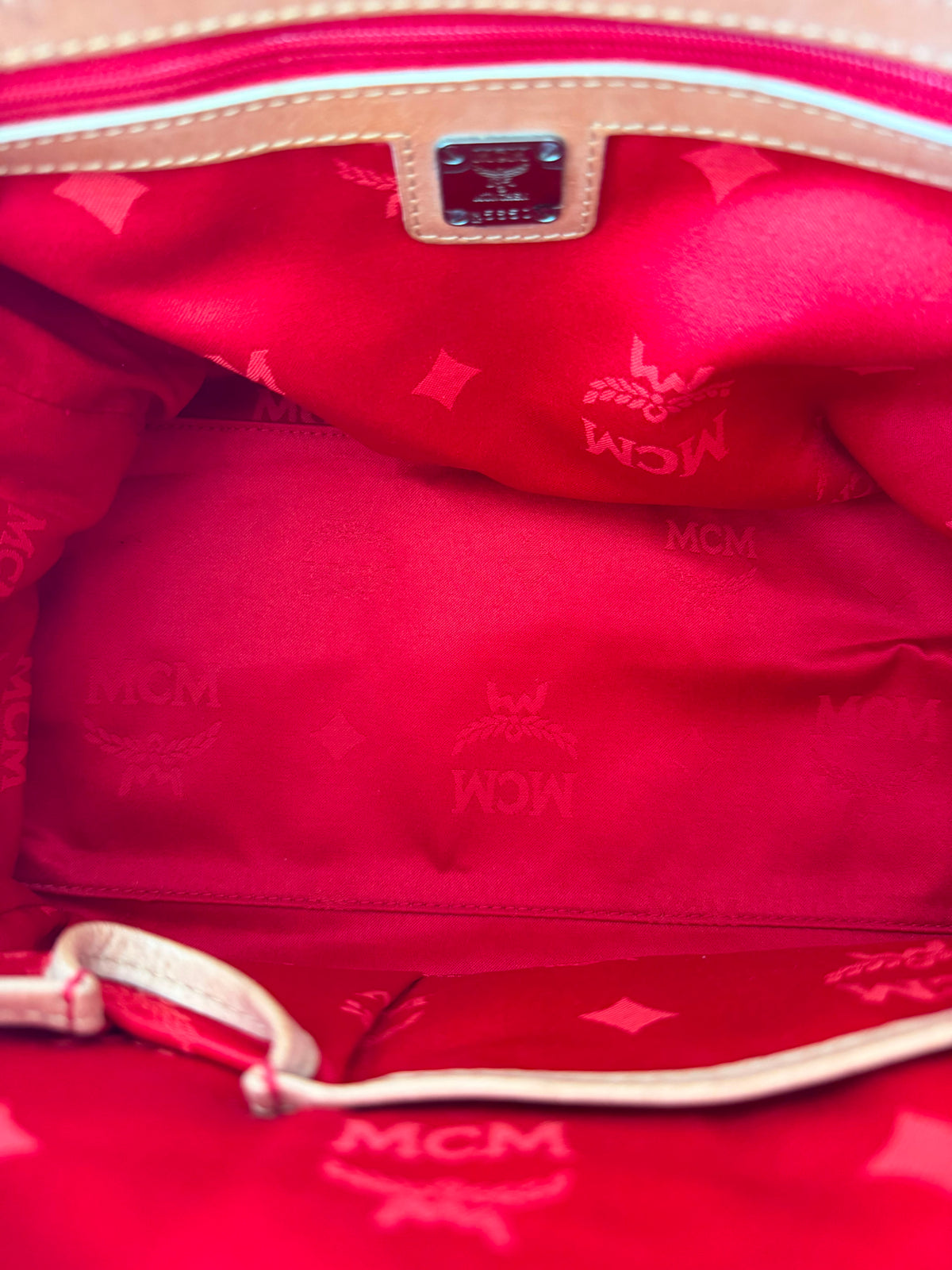MCM Boston Bag Leder Bowlingtasche